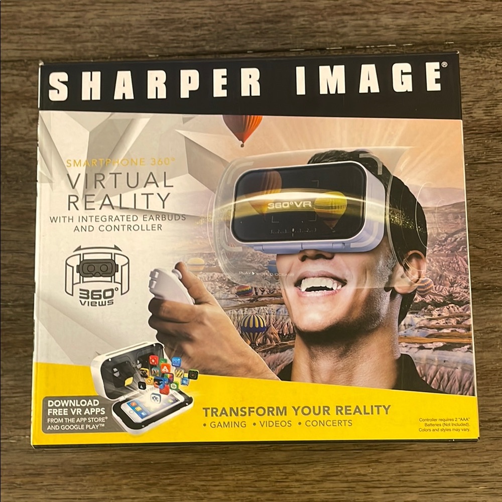 Sharper Image Virtual Reality Headset - Black